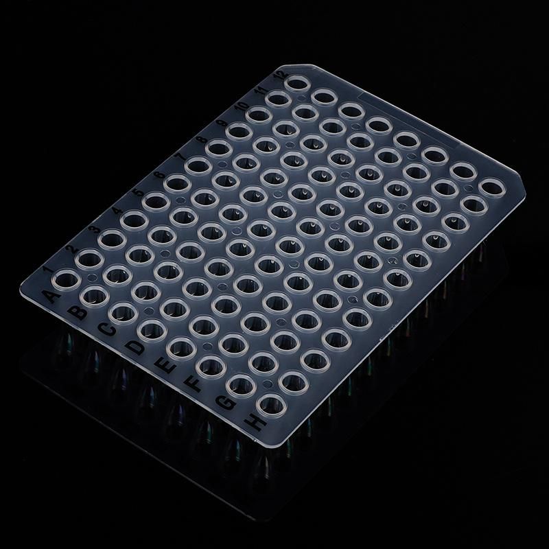 Facrtory Wholesale Medical Products 0.1ml 96well PCR Plate Transparent Without Skirt
