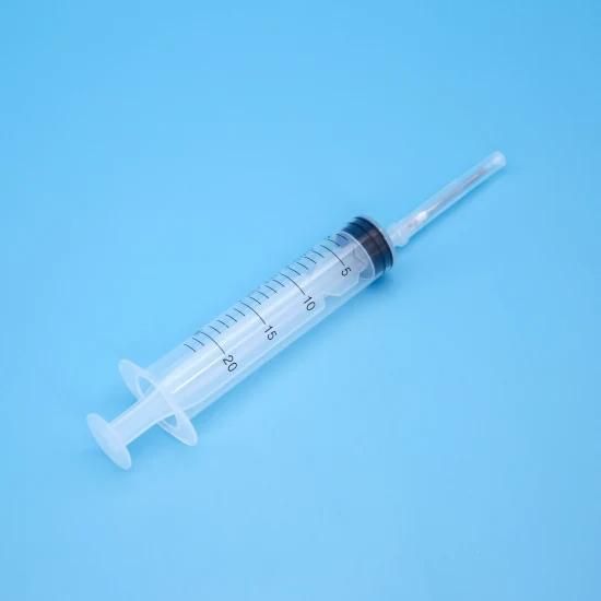2 or 3 Parts Disposable Plastic Syringe with Needle with Luer Lock or Luer Slip