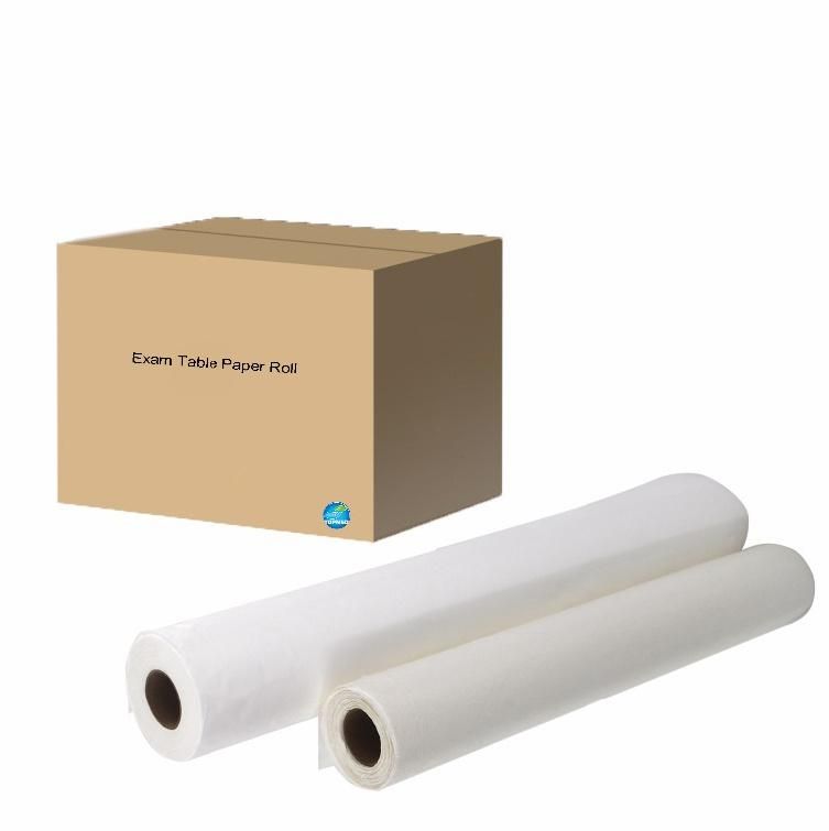 Virgin Wood-Fiber Medical Examination Table Cover Perforated Bed Sheet Paper Roll for Hospital