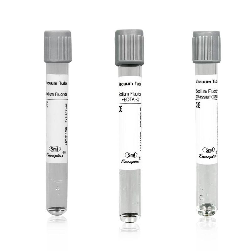 Siny Sodium Fluoride Tube Glucose Tube Grey Cap Plain Blood Tube