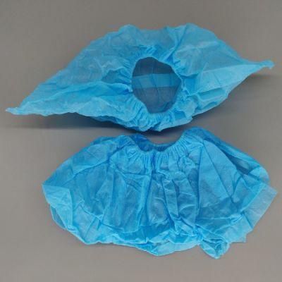 16*40cm Blue Color Medical Disposable Non Woven Fabric Protection Shoe Cover
