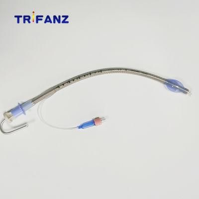 Disposable Medical Silicone Reinforced Endotracheal Tube with Cuff