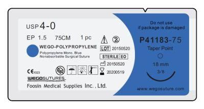 Polypropylene Sutures with Good Quality