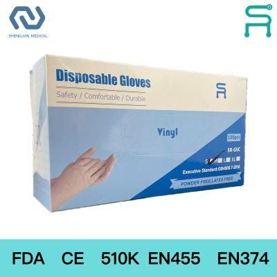 Factory Outlet Disposable PVC Gloves Vinyl Gloves with FDA CE