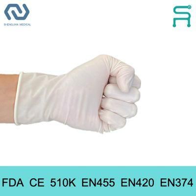 FDA CE 510K En455 Food Grade Powder Free Disposable Latex Gloves