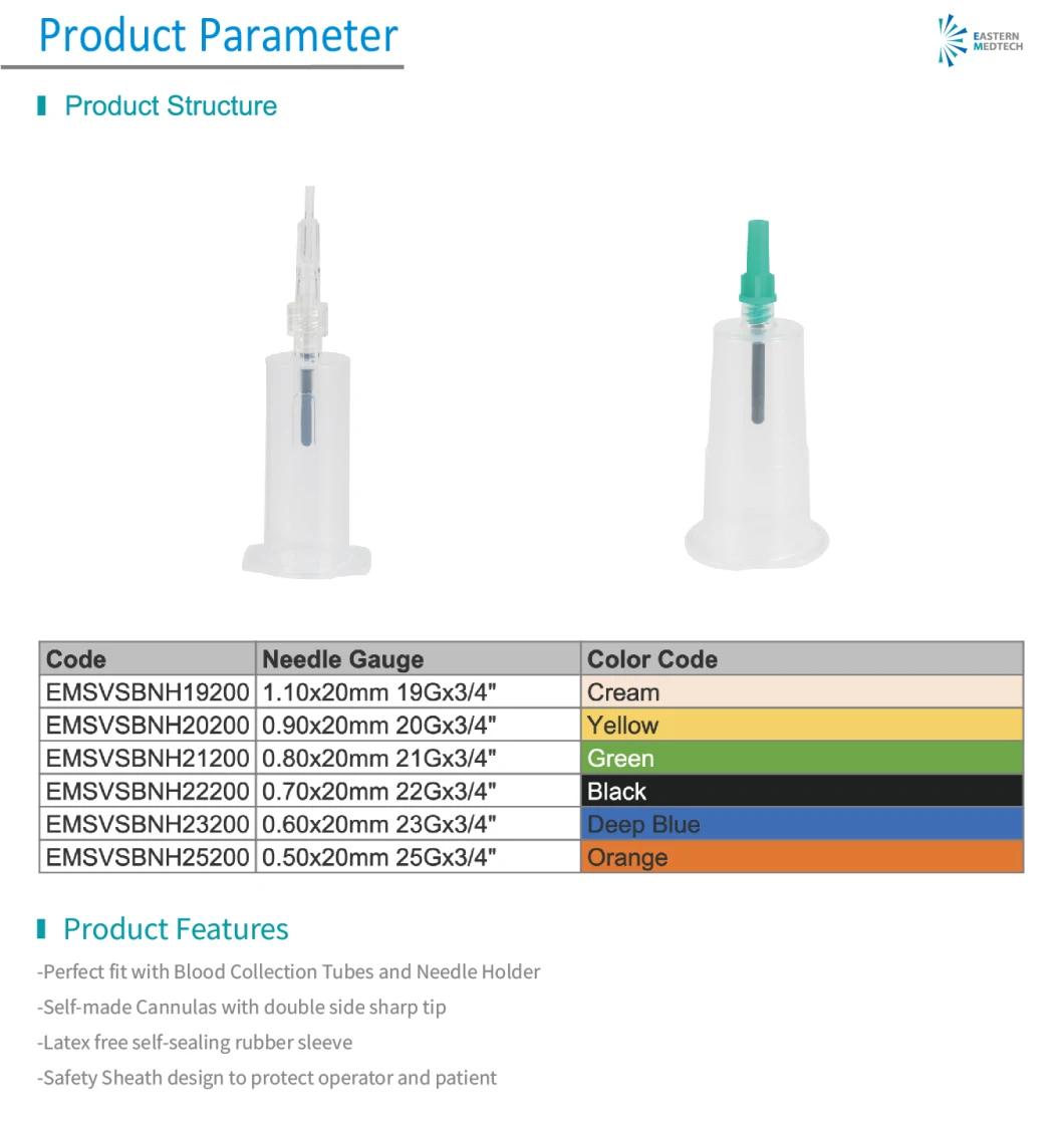 Disposable Plastic Medical Device CE ISO Certificated Sampling Use Disposable Medical Device Blood Collection Needle