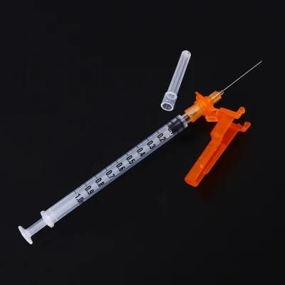 Manufacturer Sterile Single Use Injection Puncture 1ml Safety Syringe