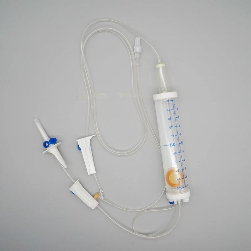 Medical IV Infusion Set with Air Vent Filter Luer Slip CE ISO