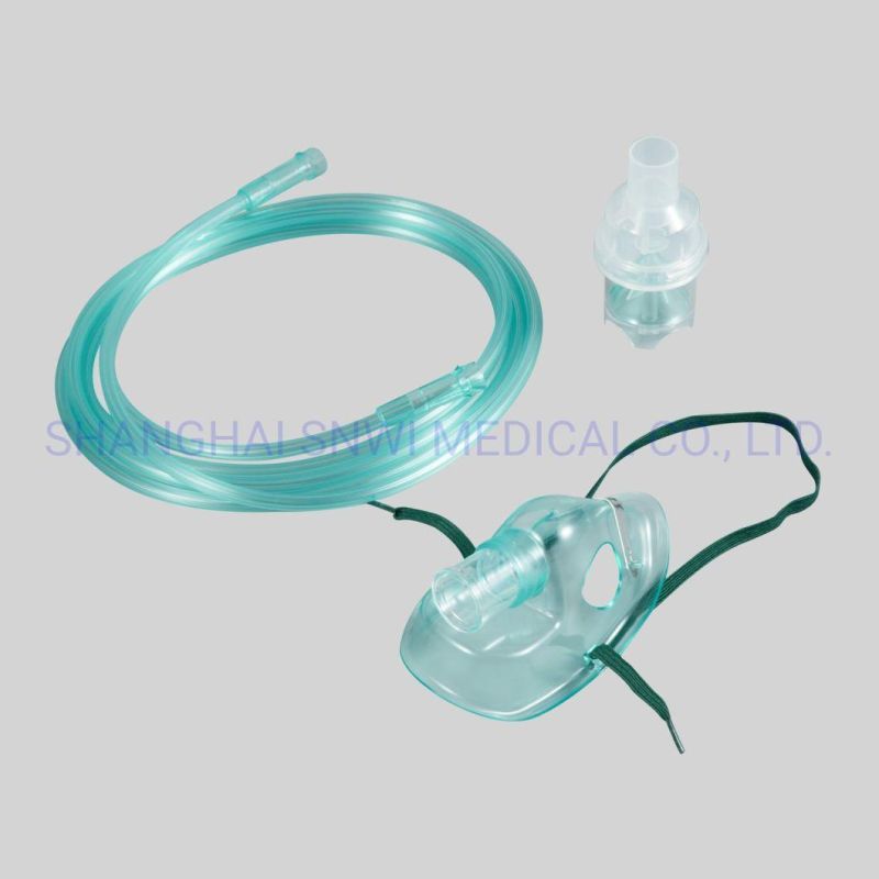Adjustable Oxygen Venturi Face Mask Kits with Tube for Adult