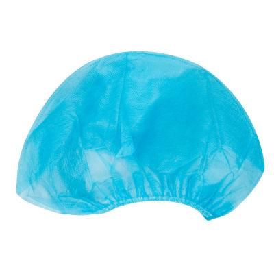 Disposable PP+PE Bouffant Cap PE Disposable Head Cap Nurse Hat Non Woven Elastic Bouffant Caps