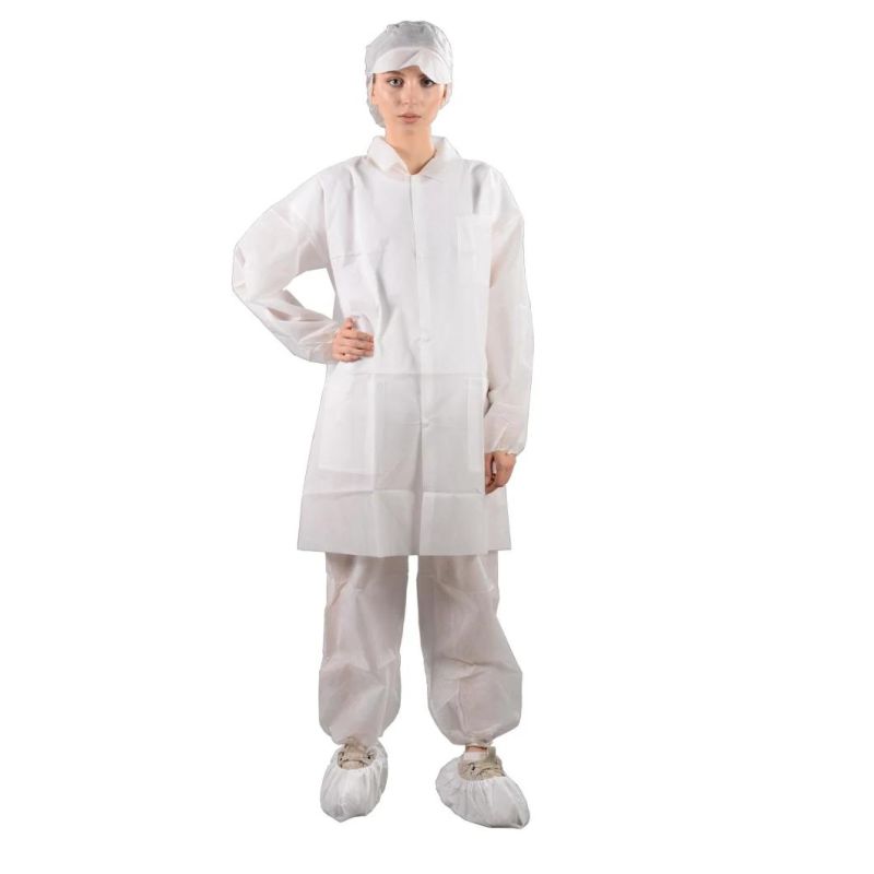 Disposable Doctor Lab Coat or Nonwoven Scrub Gown for Israel