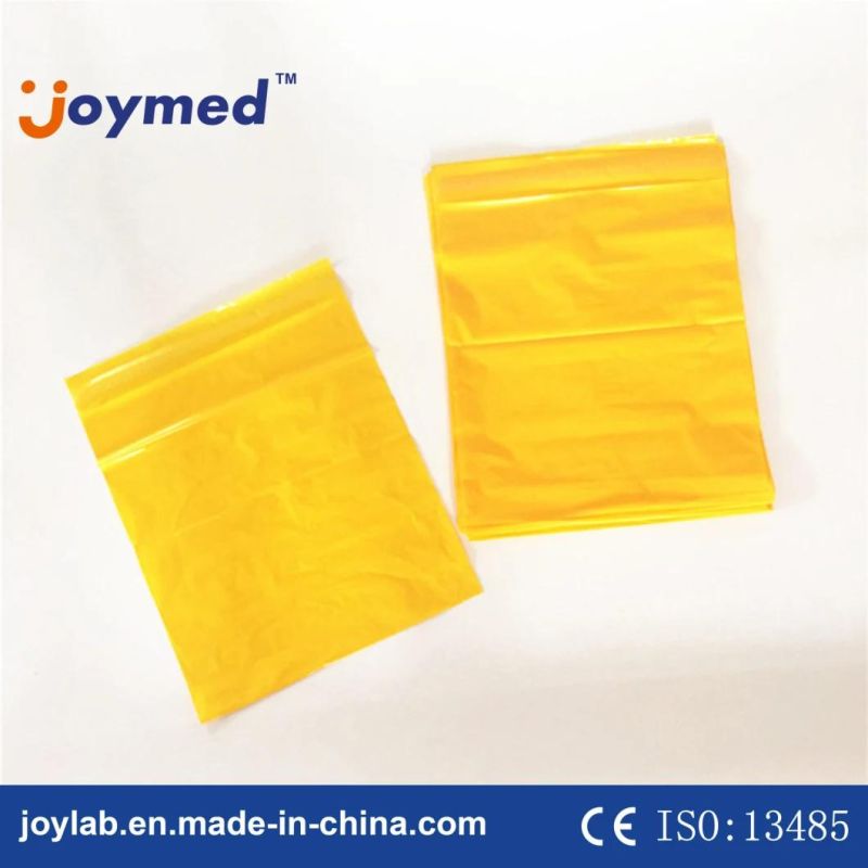 Wholesale HDPE Autoclave Bio Medic Waste Biohazard Yellow Flat Bag