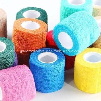 Medical Dressing Colorful Adhesive Bandage Elastic Band Sports Cohesive Bandage