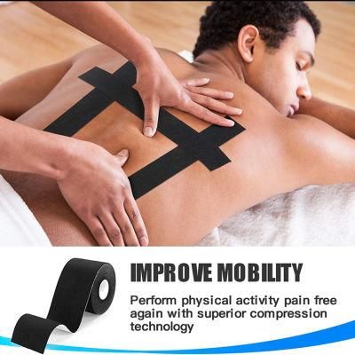 Waterproof Physio Therapy Recovery Elastic Cotton 5cm X 5m Muscle Athletic Support Precut Kinesiology Sports Tape for Pain Relief
