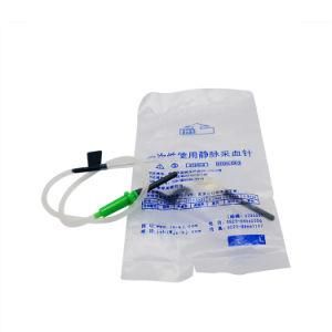 21 Gauge Blood Collection Butterfly Needles with Luer Adapter