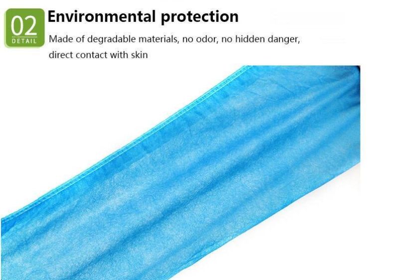 High Quality Disposable Plastic CPE PE Shoe Cover Anti-Skid Blue