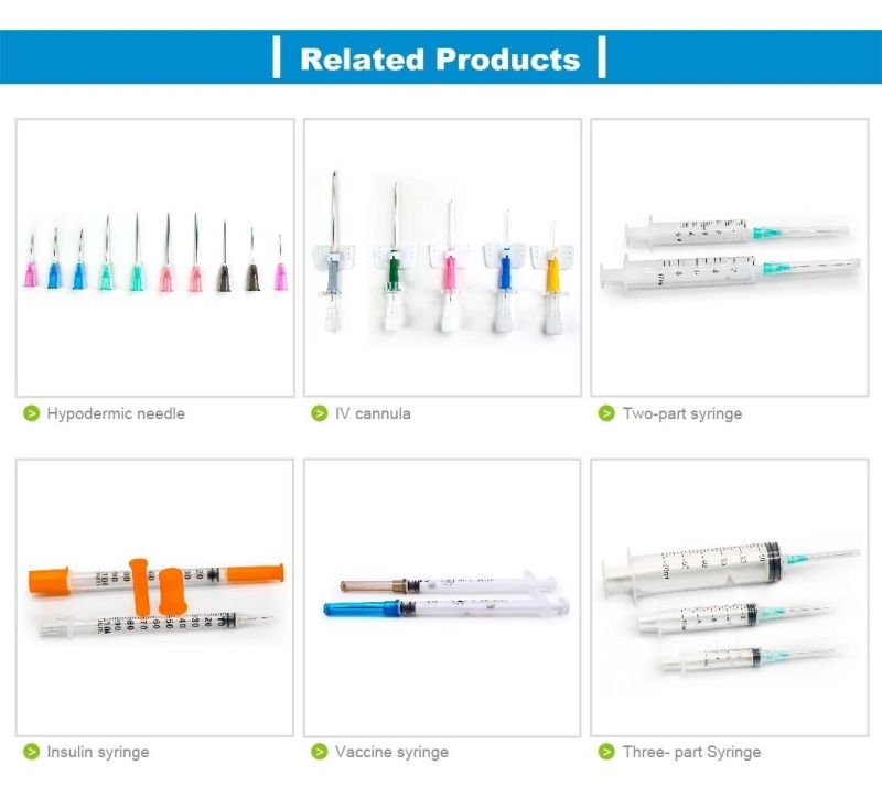 Disposable Sterile 3-Part Syringe 0.5ml-50ml