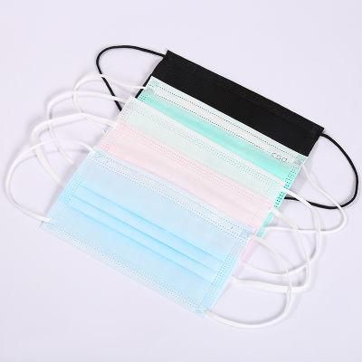 Nonwoven Farbic Medical Use Face Mask with Printing Colorful Material Surgical Face Mask