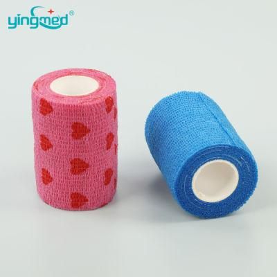Bulk Wholesale Medical Supply Non Woven Cotton PBT Gauze Easy Tear Self Adhesive Vet Wrap Adhesive Elastic Cohesive Bandage