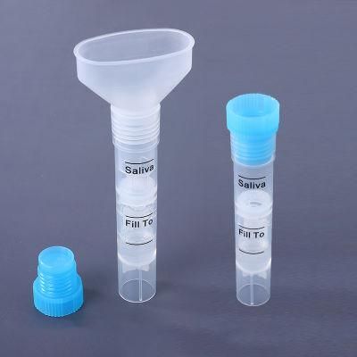 CE/FDA Certificated DNA Disposable Saliva Transport Test Collecting Tube