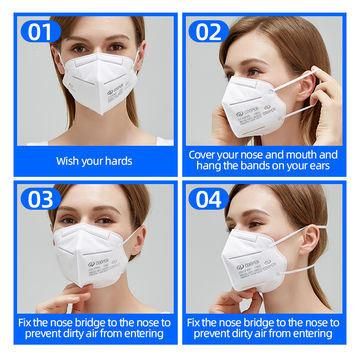 Kn95 Mask Antiviral Face Masks Anti Influenza Breathing Safety N95 Face Mask Ffp3 Respirator with Headover and Valve for Medical Use
