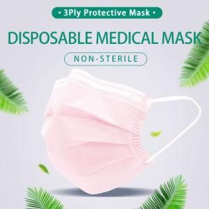 White List Factory ISO Approved China Medical Mask Supplier Type Iir 3 Layers Disposable Face Mask Medical Earloop
