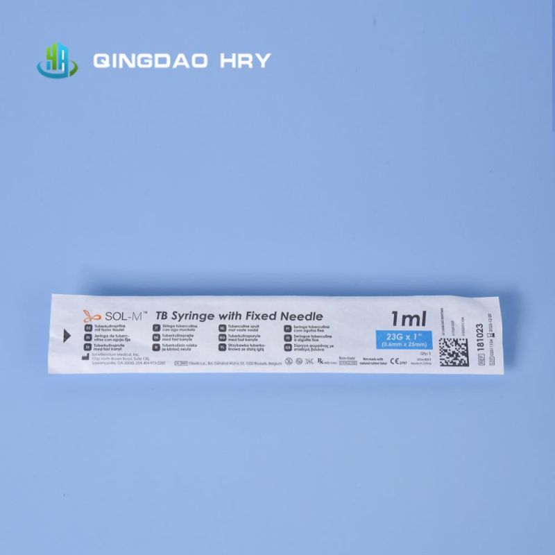 High Quality Dead Space Disposable Injection Syringe or Injector with Needle 1ml