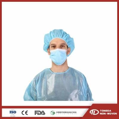 Disposable Non-Woven Round Bouffant Mob Clip Cap for Food Industry