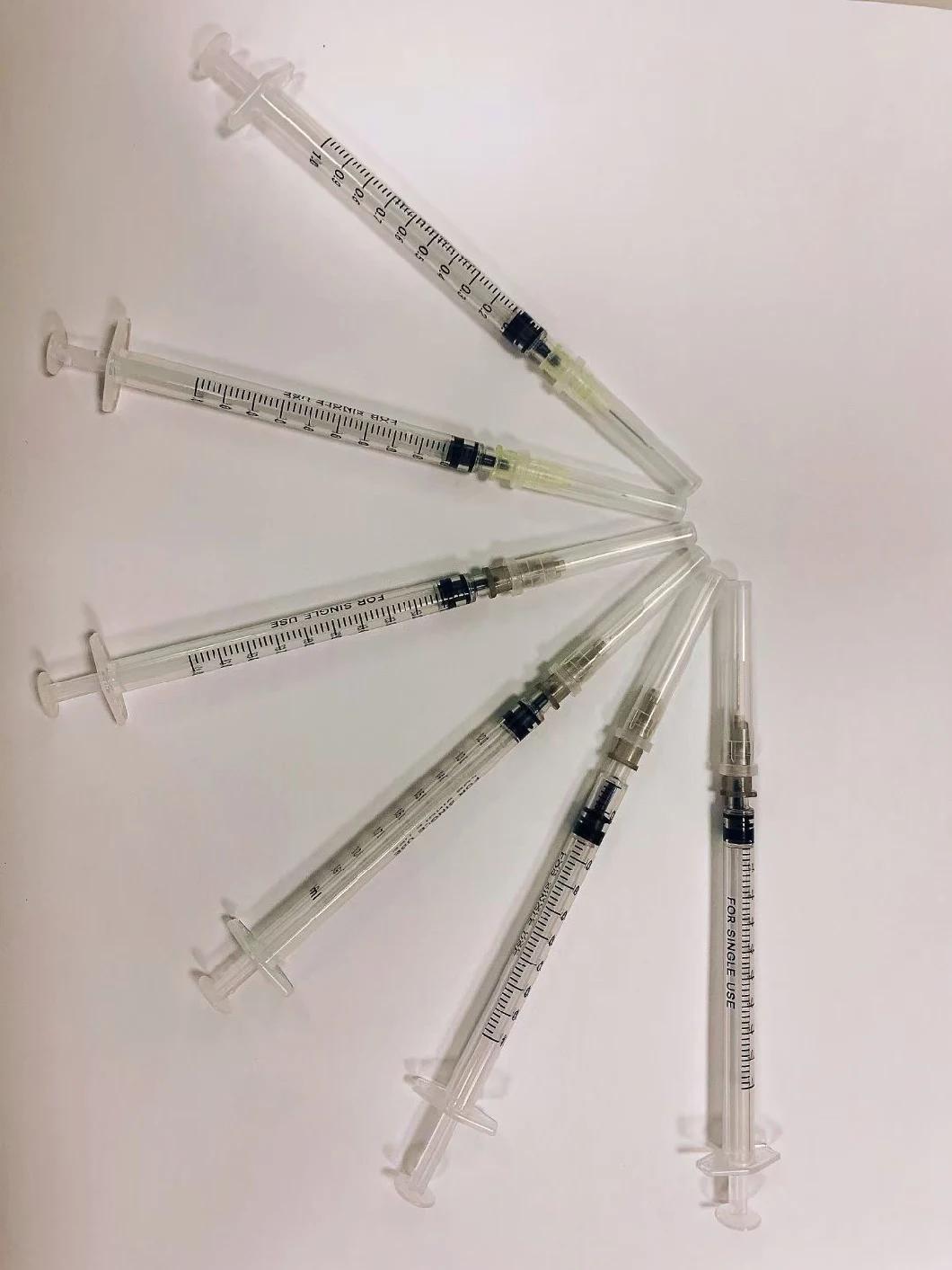 Direct Factory 1 Ml Cc Disposable Medical Plastic Luer Lock Syringe