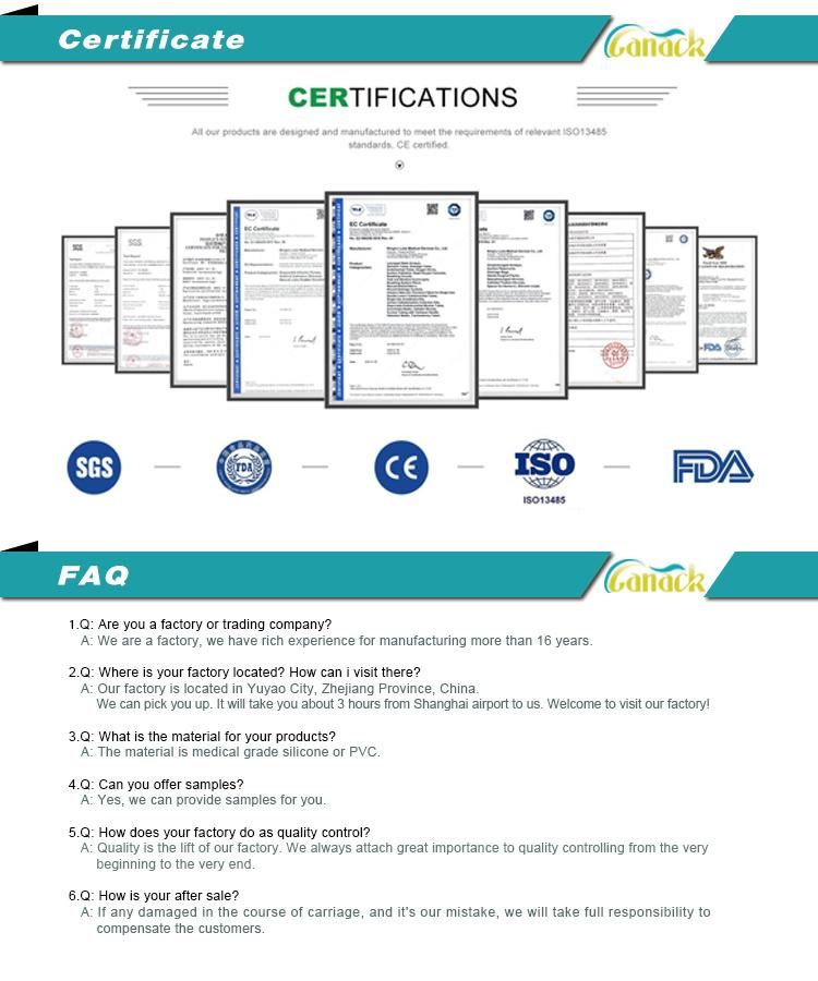 Disposable Medical Breathing Heat and Moisture Hme Filter with ISO CE