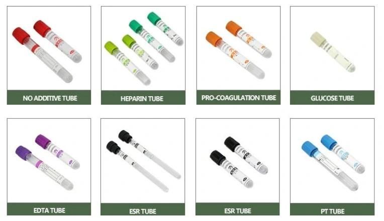 Hospital Use Medical Disposable Vacuum Blood Sample Collection Test Tube
