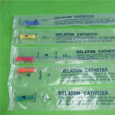 High Quality Medical PVC Plastic Disposable Nelaton Catheter