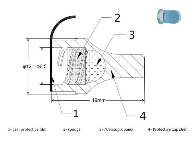 Alcohol 70% Isopropanol Disinfection Cap