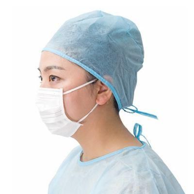 Unisex Solid Color Hats Adjustable Nurse Doctor Working Caps with Tie Belt