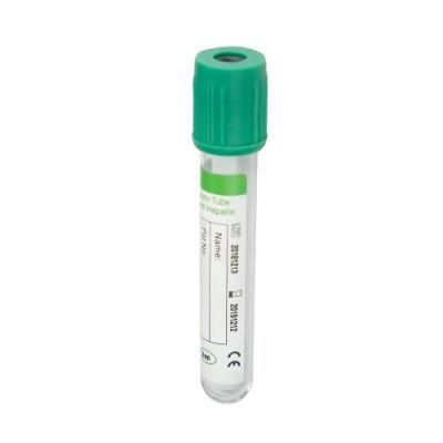 Heparin Lithium Citrate Vacuum Blood Collecting Tubes Heparin Tube