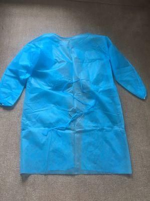 CPE Plastic Isolation Gown with Sleeves Protective Apron
