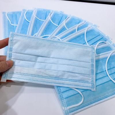Blue Hospital Pfe 30% Disposable Earloop Face Mask Waterproof, Anti-Static