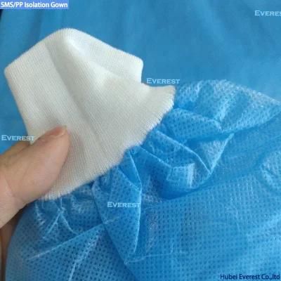CPE SMS/PP+PE Disposable Sterile Water Repellent Gown