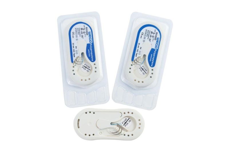Blue Polypropylene Surgical Suture with Palletizing