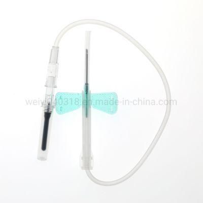 Various Sizes Medical Sterile Butterfly Venous Blood Taking Infusion Needle Safety Type with CE ISO FDA