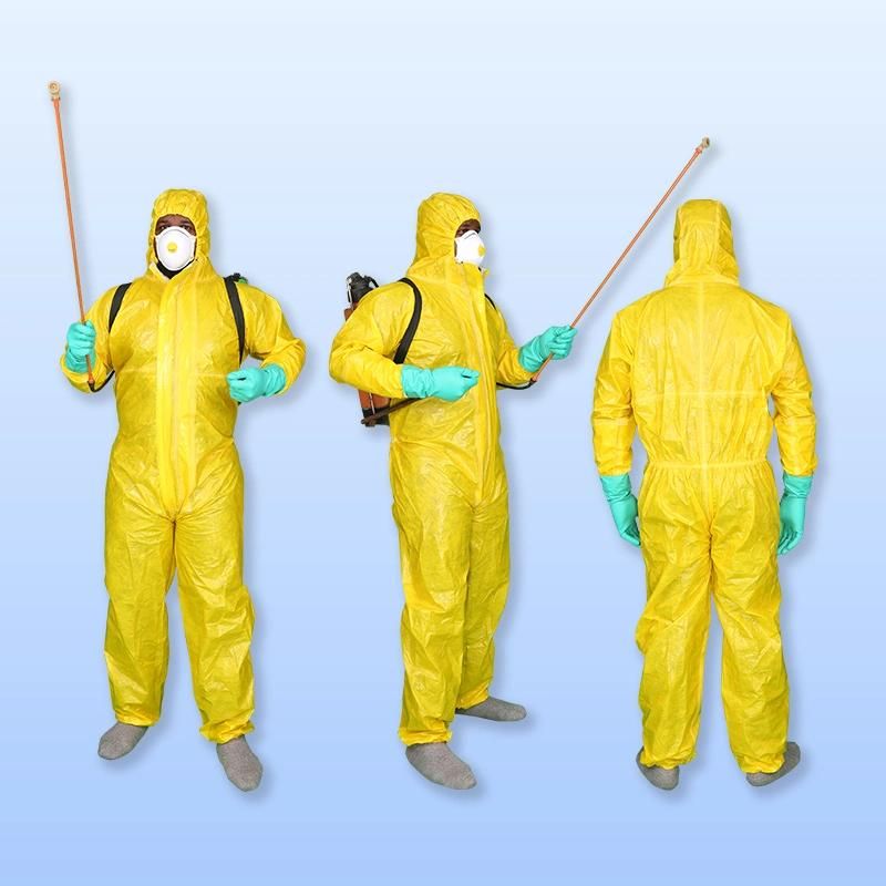 CE Approved Type 3-4-5-6 Disposable Protective Hazmat Suits