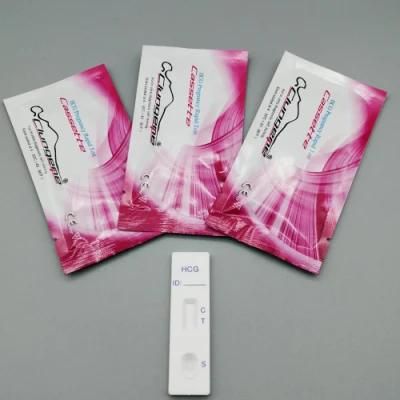 Urine HCG Pregnancy Analyzer Strip Cassette Midstream Test with Certificate