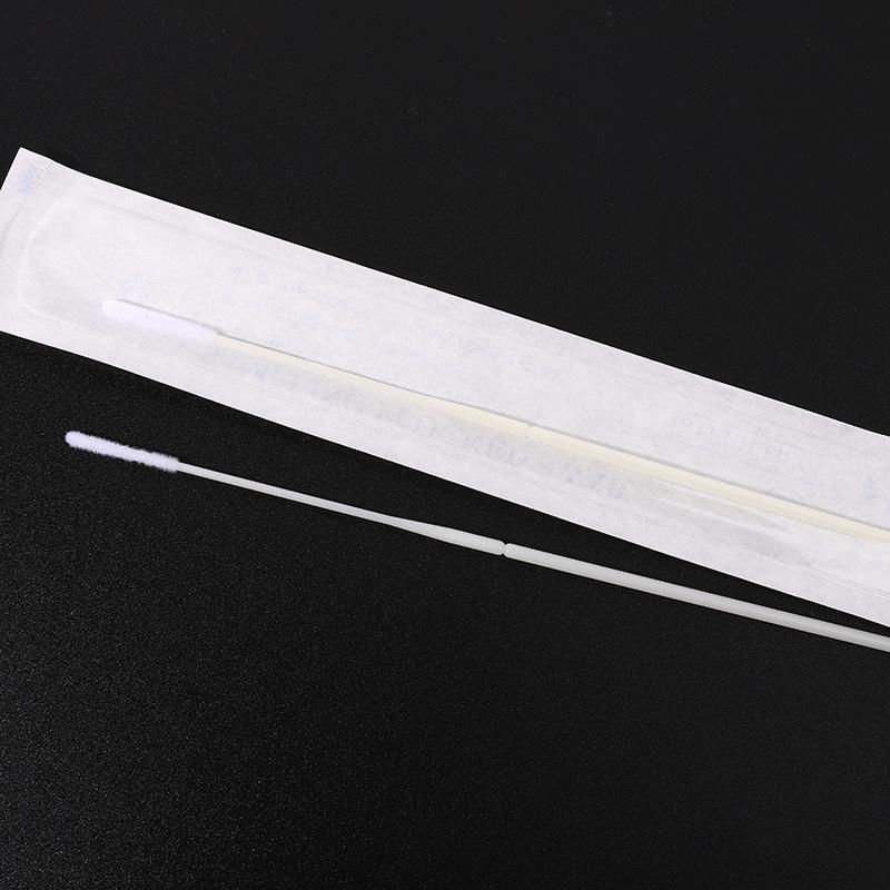 High Standard Disposable Nylon Nasopharyngeal Flocked Test Medical Swab