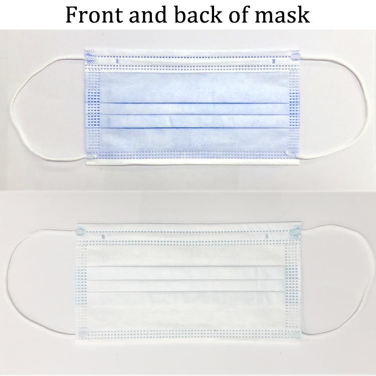 Fast Shipping Earloop Virus Protective Prevention 3 Ply Face Mask Disposable