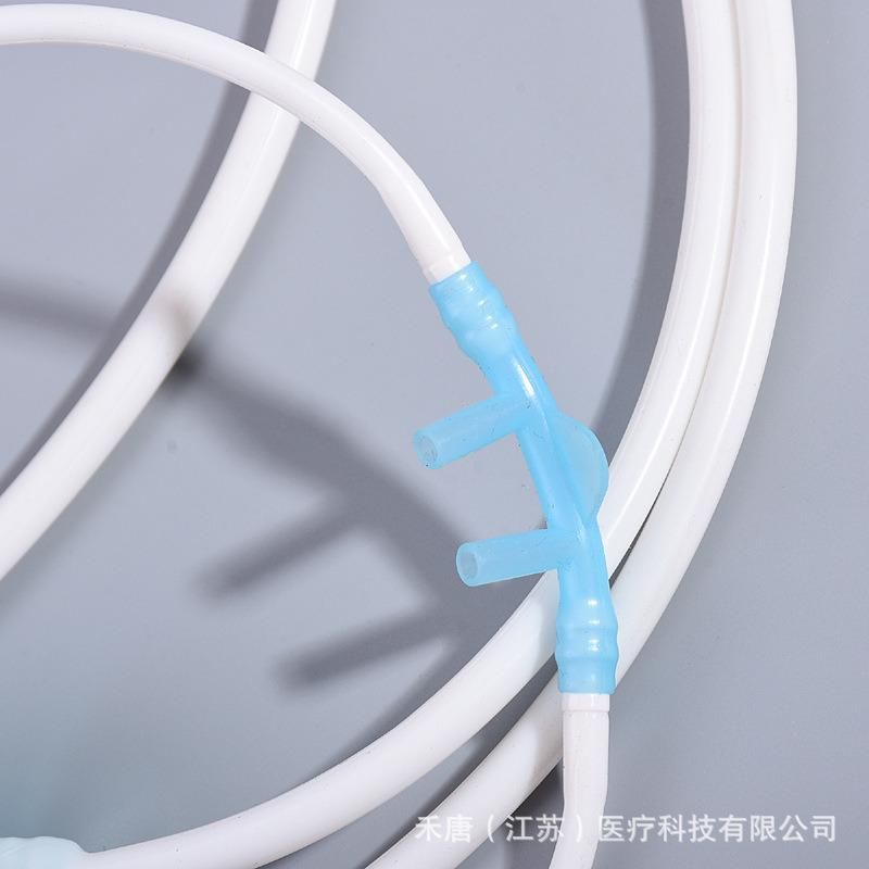 Silicone Hydrogen Suction Tube Double Nasal Congestion Oxygen Tube Household Nasal Suction Tube Extended Nasal Oxygen Tube Suitable for Oxygen Generator