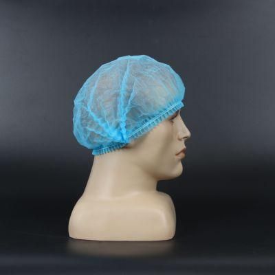 Disposable PP Pink Non Woven Hair Bouffant Shower Strip Clip Mop Cap