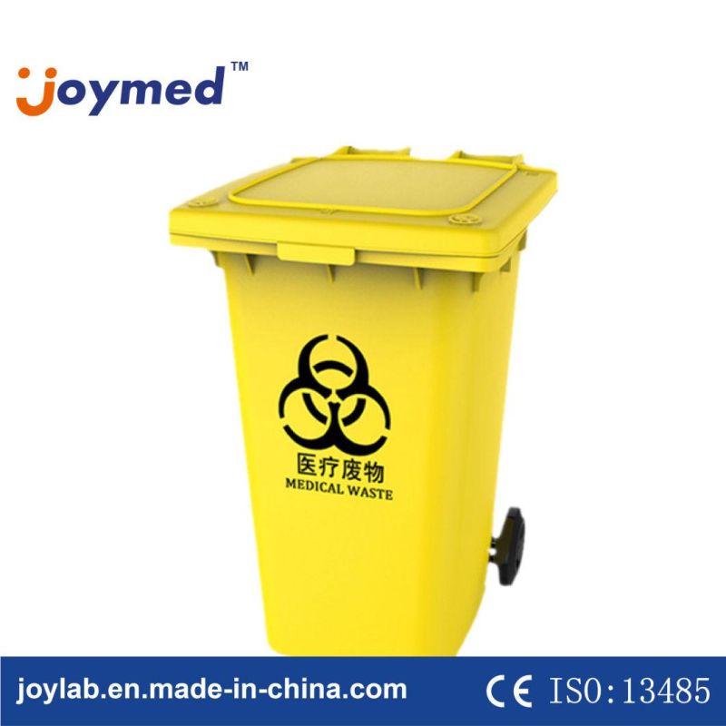 120L Medical Trash Can Garbage Bins Waste Bin with Wheels