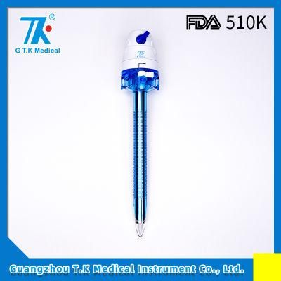 Special Length 150mm Single Use Atraumatic Endoscopic Optical Trocars for Laparoscopy Visible Entry