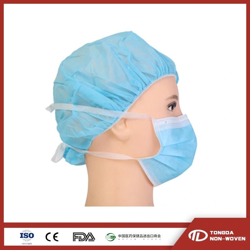 3 Ply PP Nonwoven Face Mask with Tie