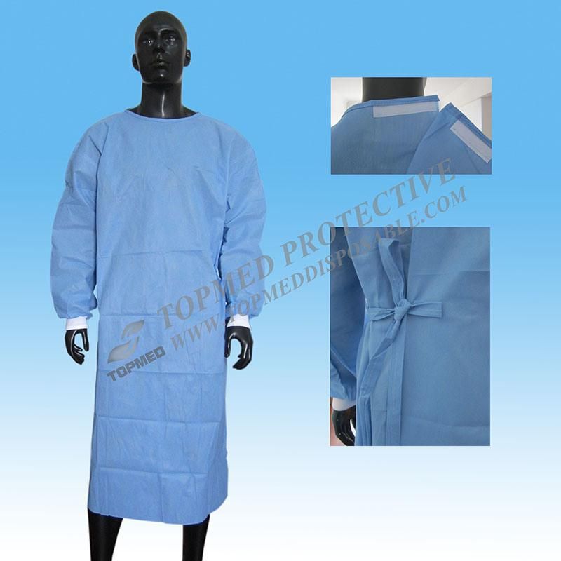 Cheap Medical Hospital Clothing Disposable Nonwoven Patient Gown